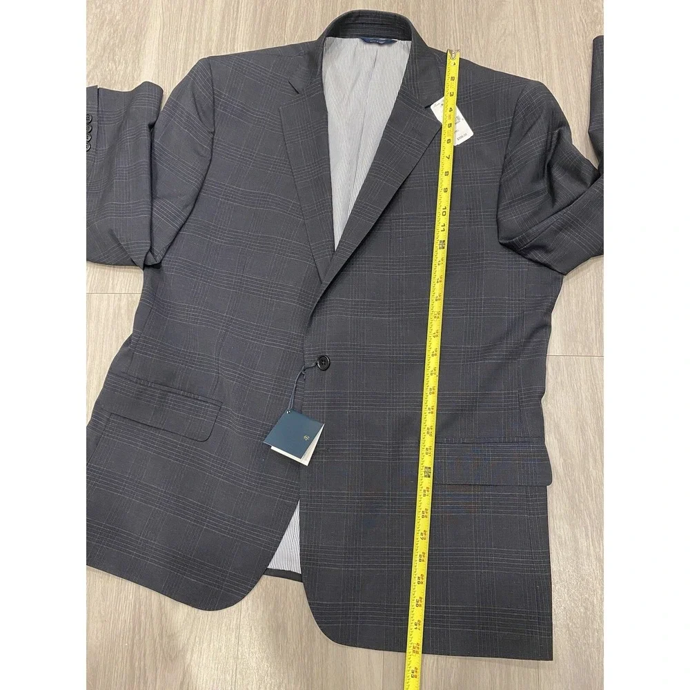NWT Brooks Brothers Explorer Men's Plaid Regent Fit Stretch Wool Blazer 48R $398